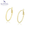 X000932939 XUPING Jewelry Wholesale Bulk 14K Gold Plated Color Minimalism Simple Copper Large Big Women Hoop Earring