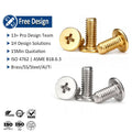Thin Head Machine Screws M2 M3 M4 304 316 SS SS A2 A4 18-8 Stainless Steel SS Cross Phillips Flat Wafer Ultra Low Profile Screw