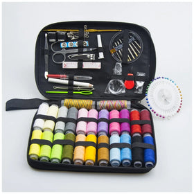 High Quality 132pcs Sewing Kits DIY Multi-function Sewing Box Set With Handheld Manual Mini Sewing Machine