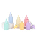 Spot Quick Delivery 30ml Dropper Bottle Makaron Color Essence Liquid Bottle Cosmetic Essential Oil Bottle Stock Liquid Bottle
