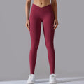 S-2XL Plus Size Seamless Scrunch Butt Yoga Legging V Waist Gym Fitness Tight Legging Custom Logo