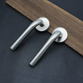 SS304 Duty Privacy Round Tube Interior Door Level Handle Mechanical Door Lock Accessories