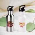 Topjlh Sublimation Blanks Sport Bottle Stainless Steel Drinkware Gym Thermos Insulated Water Straw for Outdoor Tours and Travel