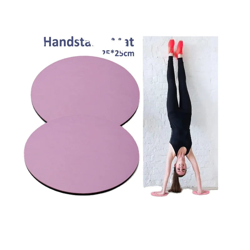 Z&M Yoga Accessories 25*25*0.5cm*2pcs Natural Rubber Round Mat Handstand Yoga Mat