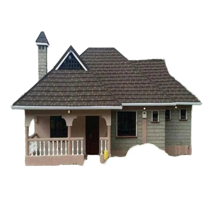 WANER Modern Design Color Steel Stone Coated Metal Roof Tiles for Hotel Use Plain Roof Shingles 1 Year Warranty 0.4-0.6mm