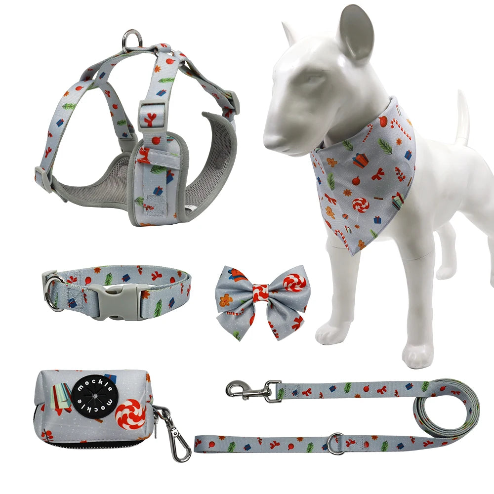 2024 Good Quality Pet Dog Leash Custom Print Private Label Durable Neoprene Webbing Puppy Leads 2024 Premium Dog Leash