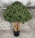 Artificial Small Indoor UV Resistant 90cm Boxwood Tree Topiary Ball Green Plastic Decoration 5-8 Years