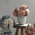 Artificial Silk Hydrangea Flower Stem Hydrangea Head Table Decorative Bouquet for Christmas Party Hotel Wedding Decoration