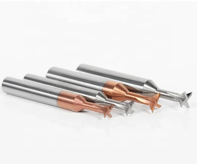 Tungsten Steel Dovetail sharp End Mill Cutter Dovetail groove Milling Cutter Cutting Tool