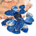 Huiying New Wholesale 2025 New Hot Sale Acoustic Semi Precious Stone Engraved Best Unique Personalized Custom Sodalite Guitar Picks