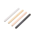 Stainless Steel Mirror Polished Bar Ring DIY Smooth Lettering 5mm Horizontal Stripe Ring Pendant Accessories