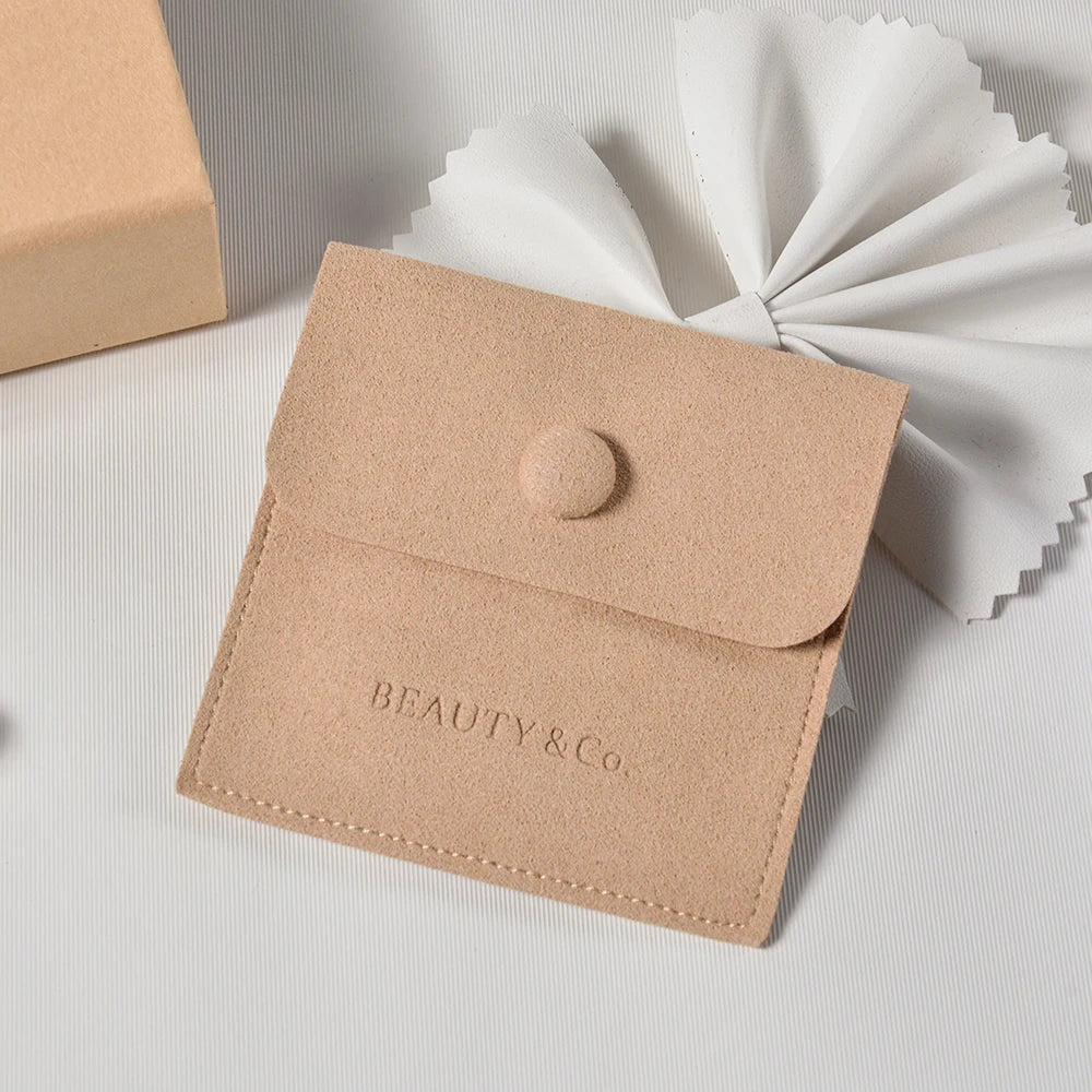Wholesale Luxury Custom Logo Jewelry Pouches Luxury Jewelry Container with Custom Logo for Wholesale