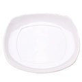 Factory-direct Unbreakable Restaurant Dinnerware Safe Food Grade Serving 10 Inch White Square Melamine Charge Plate