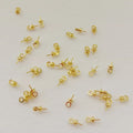 DIY Accessories10000 Pcs/bag Gold Plating Bead Caps for Jewelry Making wholesale Metal Hanger pendant