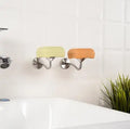 Modern Wall Mounted Stainless Steel Magnetic Suction Eco-Friendly Bathroom Soap Holder & Dish Rack