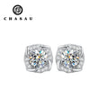 Moissanite Studs Earrings 5MM 6.5MM Carat S925 Silver Little Windmill Bride Wedding Diamond Studs GRA Women's Earrings