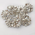 Nickel-Free Flower Shape Clear Color Rhinestone Button Fashion Shank Fancy Crystal Stone Buttons