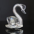 Diy Transparent Swan Figurines Craft Crystal Gift for Wedding Valentine's Day Favors and Gifts Souvenir Table Decoration With Box