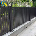 Customizable Size Aluminum Fence Black for Panels Outdoor Home Garden Wall Aluminum Fence Privacy Panels Slat Fence