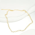 Kirin Ladies Necklace Gold Plated 925 Sterling Silver Beaded Link Chain Trendy Hypoallergenic Full Set for Women