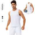 Summer Men's Loose Sport Vest Shirt Fitness Running Cycling Training Quick Dry Sleeveless Mesh Breathable Tank Top for Men