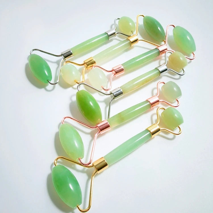 DIY High Quality Custom Box Natural Anti Aging 100% Facial Xiuyan Jade  Roller Gua Sha Set for Face
