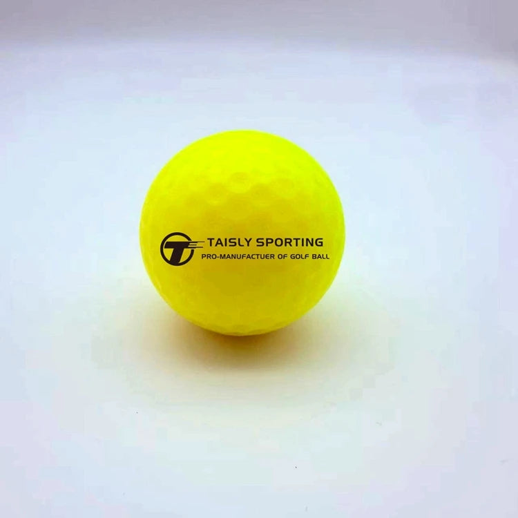 Top Performance Matte 2 Layer Golf Balls Yellow 2 Piece Golf Tour Ball