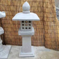Handmade Traditional Outdoor Durable Gray Multicolored Japanese Stone Pagoda Eco-Friendly Courtyard Granite Garden Lantern