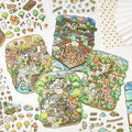 3 Stickers Per Pack Fairy Tale Handbook Series Children's Scenic Stickers Large 3d Stereo Stickers