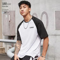 Wholesale Plus Size 180 GSM Oversized Sports T-Shirt Quick Drying Slit Hem Raglan 92% Polyester 8% Spandex Mesh Smart Casual