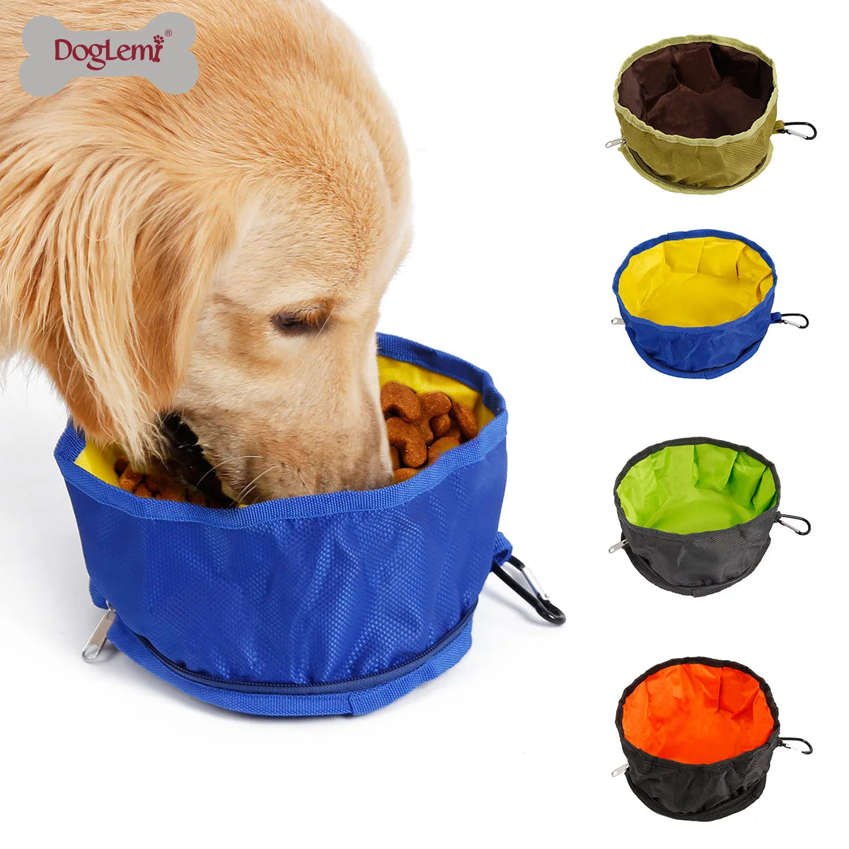 Eco-Friendly Portable Foldable Travel Bowls Trade Assurance Stocked Round Shape Pet Bowls & Feeders pet carrier bag