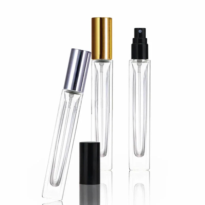 Wholesale Square Empty Clear Fragrance Perfume Bottle 10ml Spray Glass Bottles