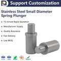 Stainless Steel Small Diameter Locating Pin Stop Pin Spring Plunger PANQI TH809 Polished Machinery Use