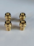 Cone Brass Nozzle 1/4 BSPT DBU 1370 T1Full Cone Spray Nozzle  for Continuous Casting Machine Cooling