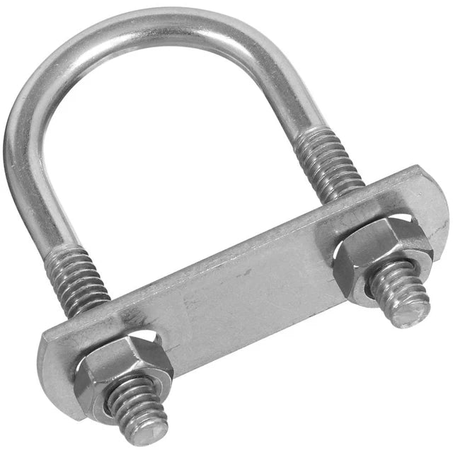 Railway Grade 4.8 M10 Ushaped Neoprene Zinc Coating Ubolt square U Bolt Type for Truck Heavy Duty U Bolt