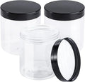 500ml 800ml 1000ml PET Food Grade Material BPA Free Clear Plastic Storage Jars with Airtight Lids