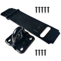 Modern Zinc Kitchen Door Lock with Hasp Latch and 8-Inch Security Clasp Includes Screws