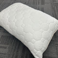 Set of 2 Quilted Padding Pillow Protectors Waterproof with Zipper Bedbug Proof Pillowcase Woven Technics Home Hotel Hospital Use MegaBDM