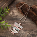 Wholesale Fashion Enamel Line Geometric Necklace Fashion Irregular Pendant Necklace for Women