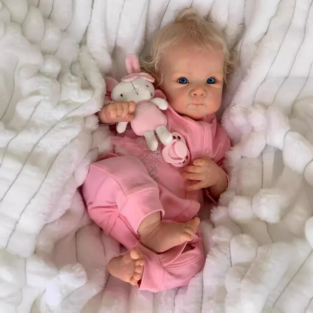 19inch Silicone Doll Reborn Baby 49cm Soft Silicone Asleep Newborn Bebe Silicone Reborn Baby Dolls for Girl