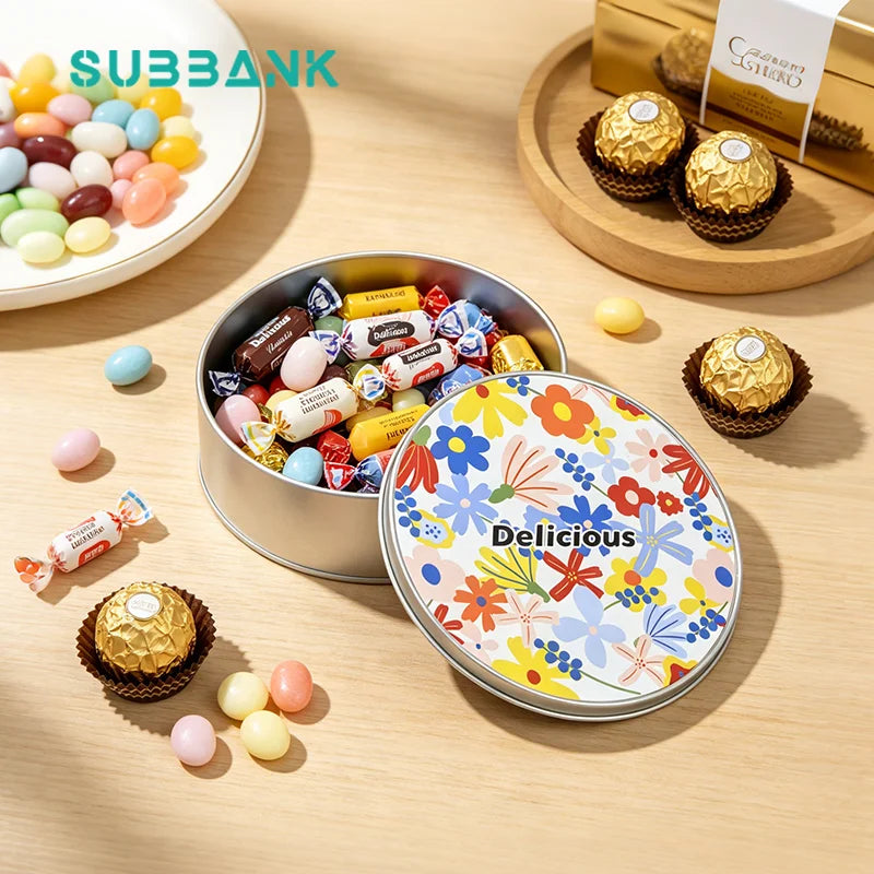 Subbank Sublimation Blank Wholesale New Heart-Shaped Gift Metal Box Customized Sublimation Heat Transfer Metal Candy Box