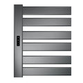 Bathroom Hanging Intelligence Aluminum-magnesium Alloy Fiber Heated Towel Rack Drying Equipment Toilet Bath Towel Storage Holder