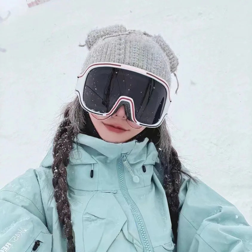 DOISYER New Arrival Unisex Outdoor Sport Goggles Large Sunglasses Windproof Breathable Mirror Lens for Ski Skate Sleigh Pilot PC