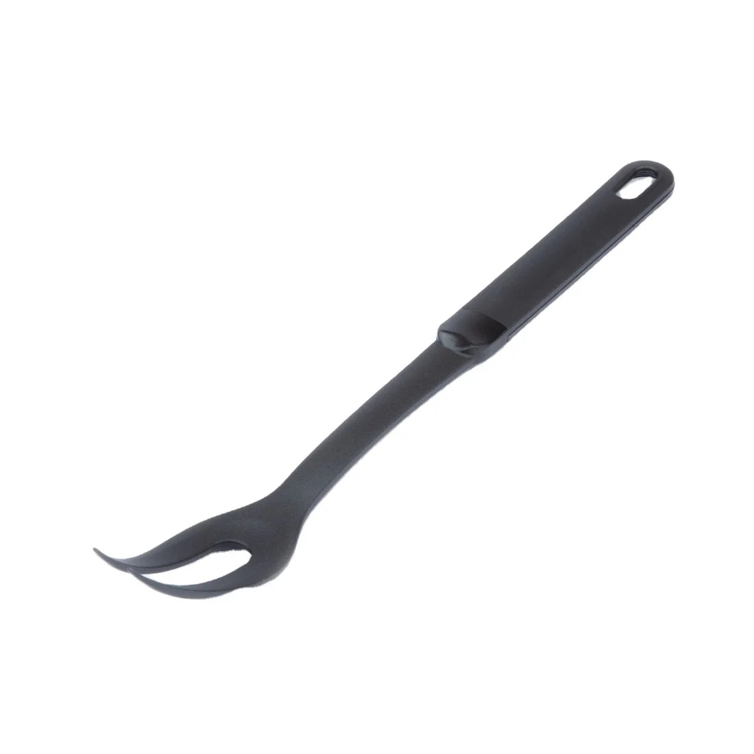 2025 Italian Made Tomatto Eco-Friendly PA Nylon Black Long Serving Fork Meat Fish Grill Cookware Plate Model ME205