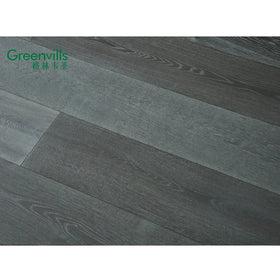 Dark Color Wider Plank Engineered Oak Flooring Slight Brushed European White Oak Flooring Hardwood Flooring