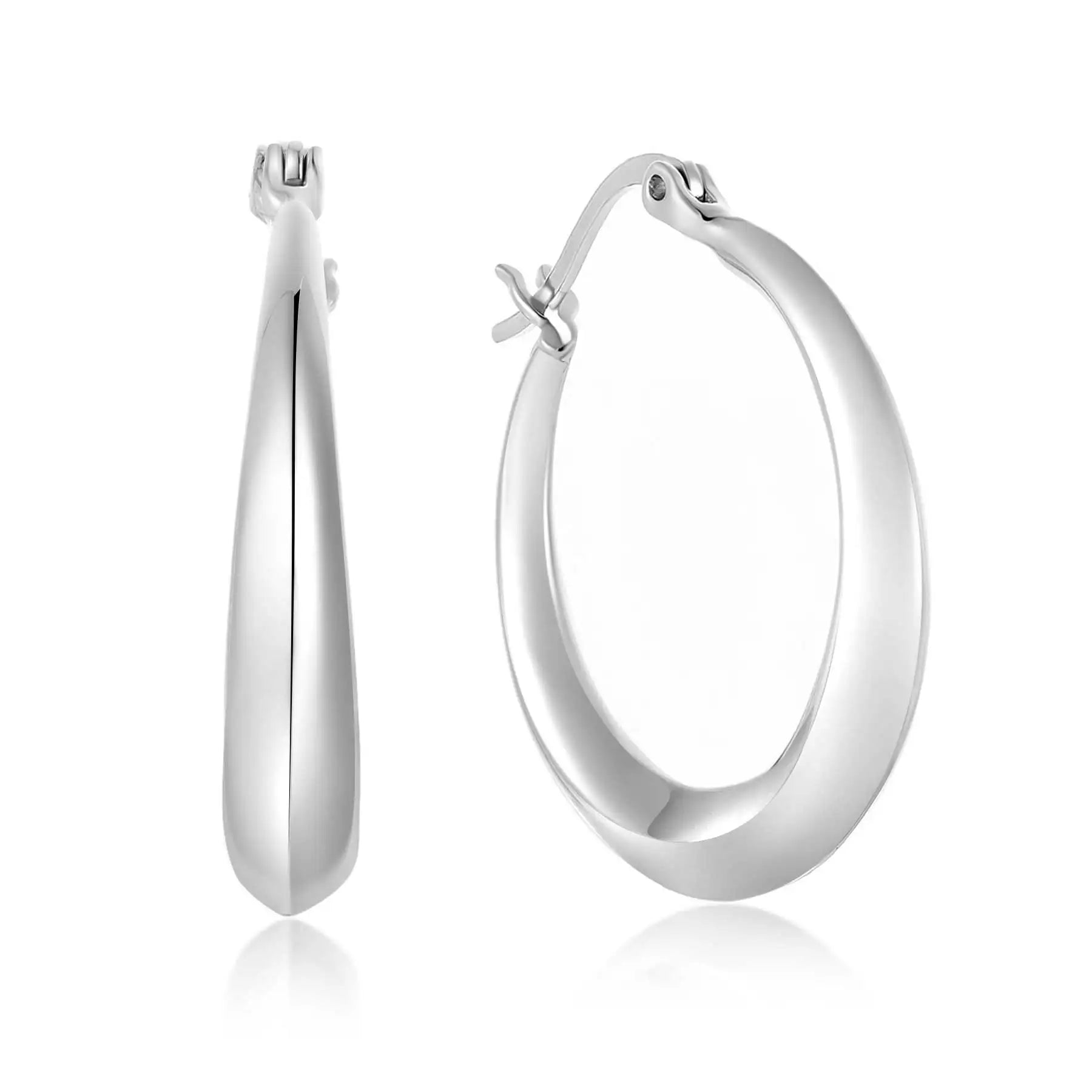 QX Custom OEM Vintage Gold Plated 925 Sterling Silver Stylish Minimalist Trendy Wedding Party CC Huggie Hoop Earrings Women