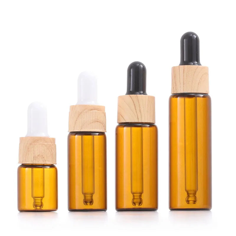 1ml 2ml 3ml 5ml White Glass Bottle Aromatherapy Esstenial Oil Bottle With Eye Dropper Mini Empty Pipette Dropper Glass Vials