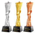 MH-NJ00715 Wholesale Custom Cheap Trophies Awards Customized Blank Plaque Wood Glass Crystal Resin Award