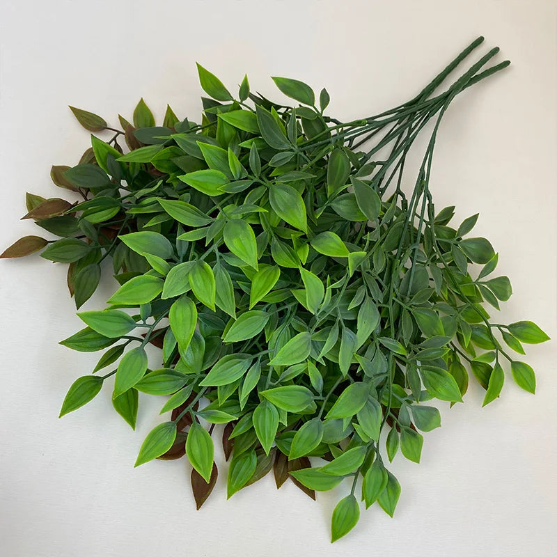 Competitive Price 5-branch Mint Leaf Decorative Artificial Plant MegaBDM