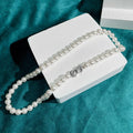 Luxury 18K Gold Strand Choker Necklace 5A Quality 6mm Natural White Cultured Freshwater Pearl Wedding Engagement Gift for Women